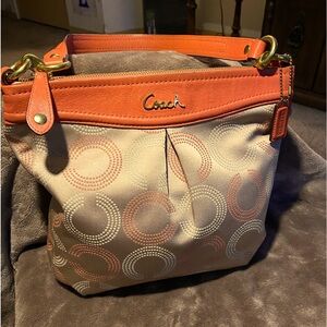 **AUTHENTIC** COACH Ashley Dotted OP Art Handbag in excellent condition.